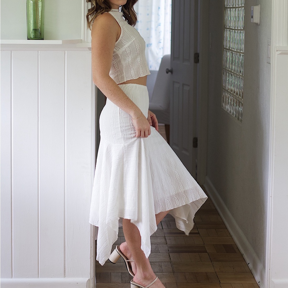 NWT eyelet set | bridal revolve commense zara bachelorette